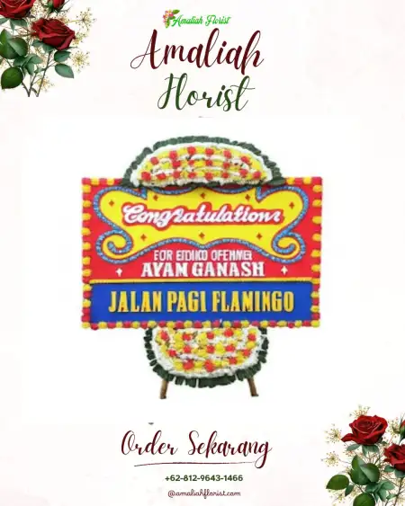 Sewa Papan Bunga Jerukan